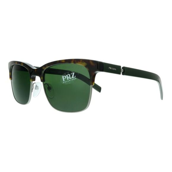 Prada  0PR 17XS 2AU08C Tortoise Rectangle Sunglasses - Picture 1 of 5